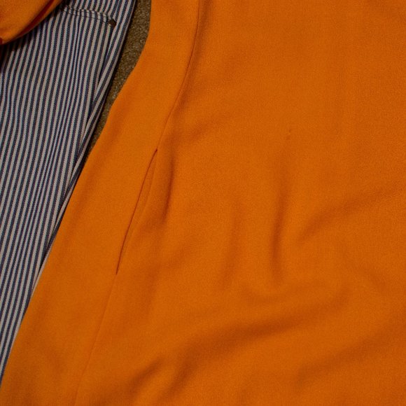 *Rare* 1960s Dynasty Orange Mod Sequined Dress - Picture 5 of 12